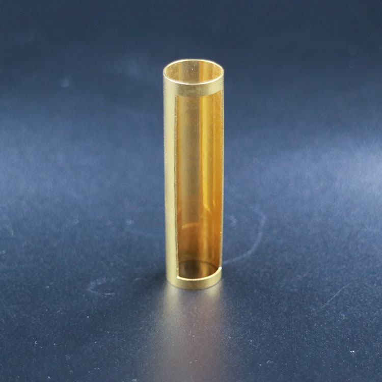 Gold-plated slotted copper tube3